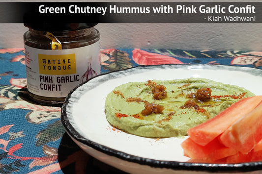 Kiah Wadhwani's Recipe: Green Chutney Hummus