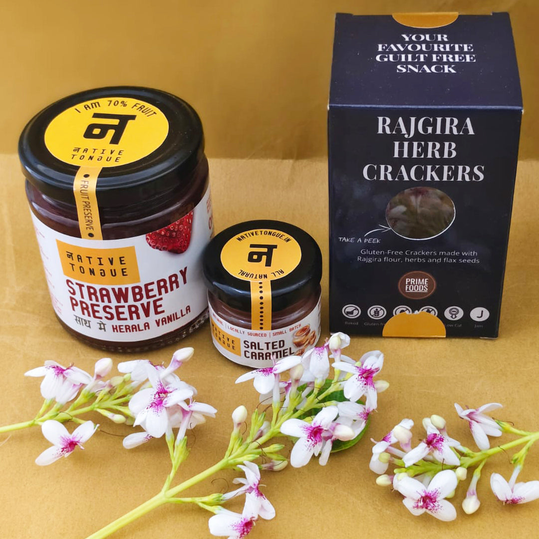 Strawberry Vanilla Preserve Snack Box