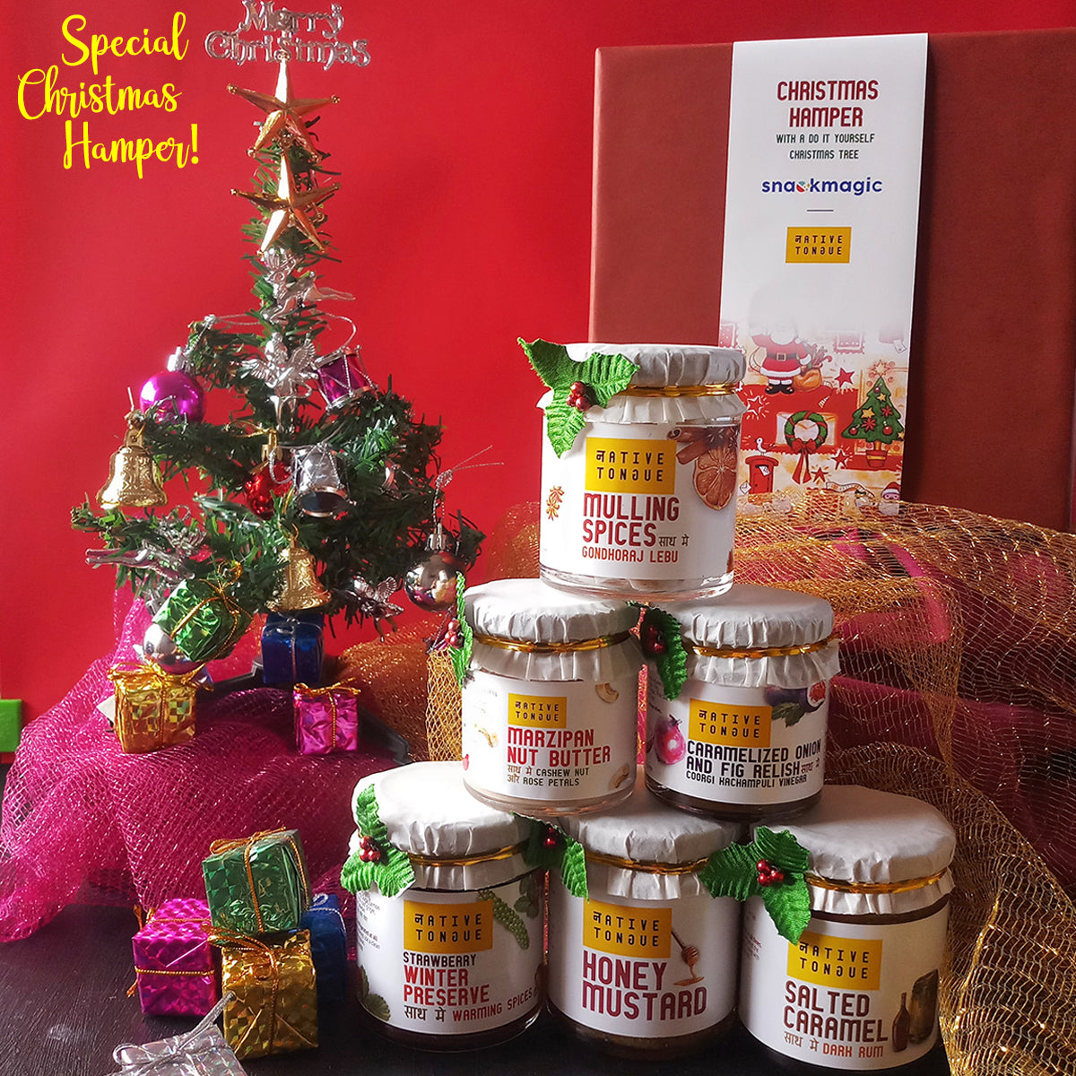 Native Tongue Christmas Hamper With DIY Christmas Tree