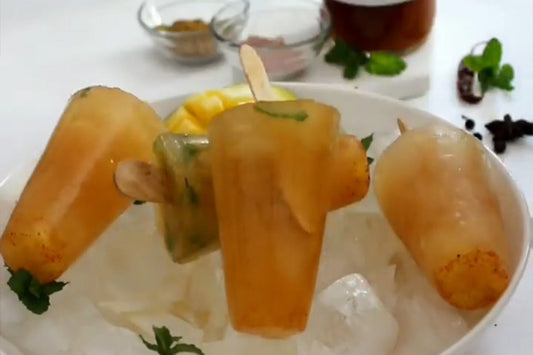 Aam Panna Popsicles - An ode to Pespi/ Ice Pops