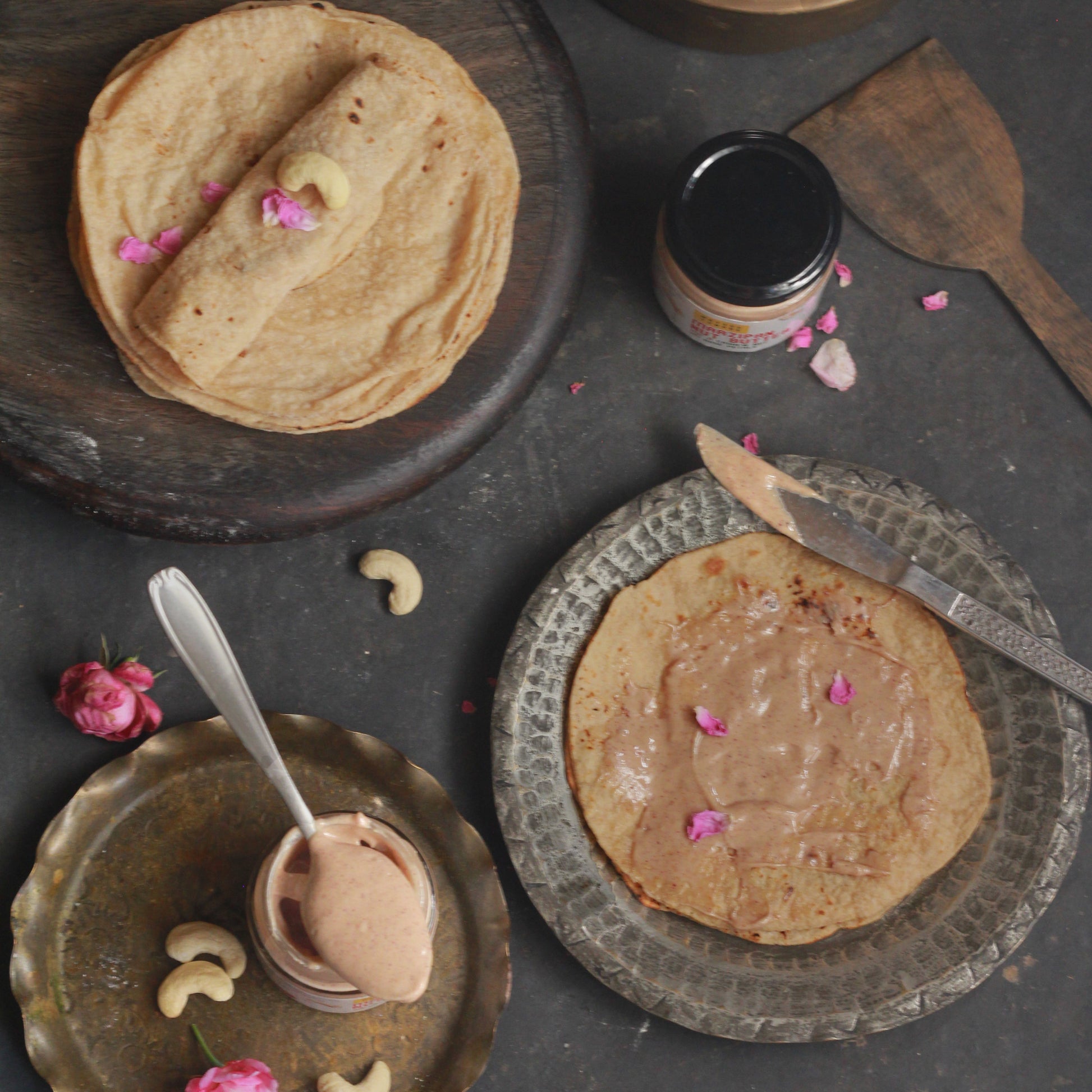 Native Tongue's Marzipan Nut Butter on Chapati