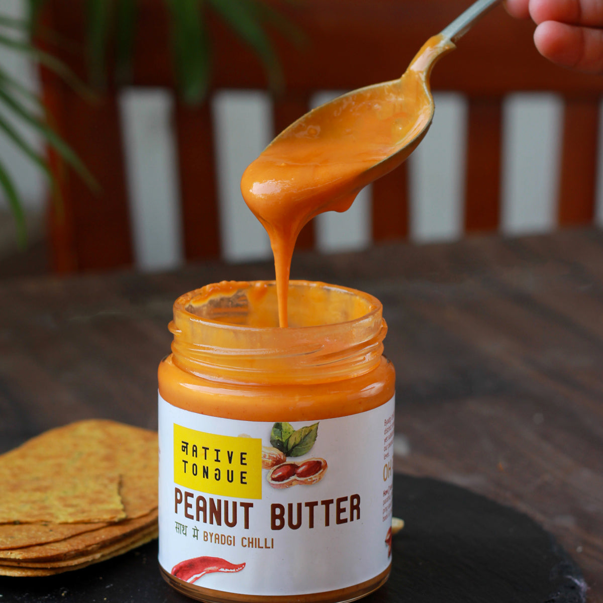 Peanut Butter with Byadgi Chilli