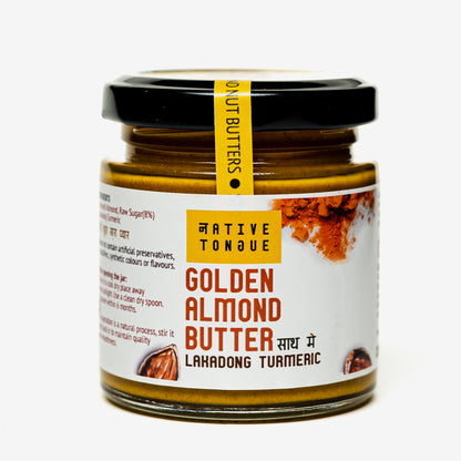 Golden Almond Butter with Lakadong Turmeric